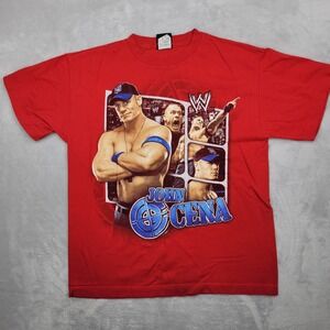 John‎ Cena Shirt Boys XL Crew WWE Wrestling WWF Vintage Respect Cant See Me Kids